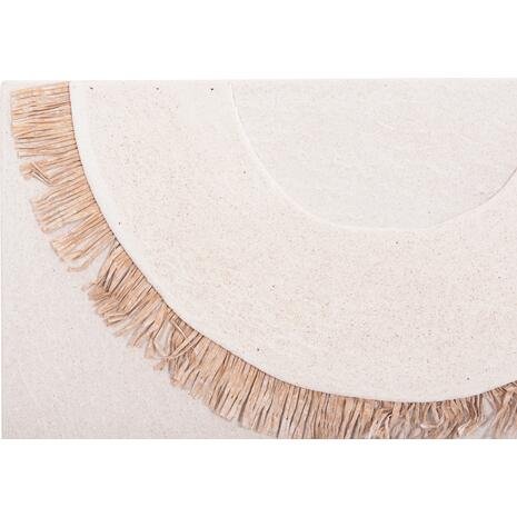 ΠΙΝΑΚΑΣ ΟΡΘΟΓΩΝΙΟΣ ΣΕΙΡΑ SANTORINI HM4535 MDF ΥΠΟΛΕΥΚΟ ΧΡΩΜΑ-ΔΙΑΚΟΣΜΗΣΗ ΜΠΕΖ 48x4,5(πάχος)x60Υεκ.