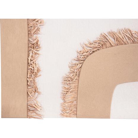 ΠΙΝΑΚΑΣ ΟΡΘΟΓΩΝΙΟΣ ΣΕΙΡΑ SANTORINI HM4533 MDF ΥΠΟΛΕΥΚΟ-ΚΑΦΕ-ΚΡΟΣΙΑ ΜΠΕΖ 60x4,5(πάχος)x80Υεκ