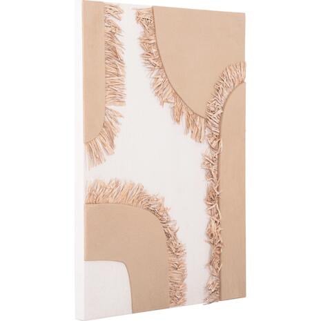 ΠΙΝΑΚΑΣ ΟΡΘΟΓΩΝΙΟΣ ΣΕΙΡΑ SANTORINI HM4533 MDF ΥΠΟΛΕΥΚΟ-ΚΑΦΕ-ΚΡΟΣΙΑ ΜΠΕΖ 60x4,5(πάχος)x80Υεκ