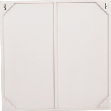 ΠΙΝΑΚΑΣ ΤΕΤΡΑΓΩΝΟΣ ΣΕΙΡΑ SANTORINI HM4517 MDF ΣΕ ΥΠΟΛΕΥΚΟ ΧΡΩΜΑ 80x4,5(πάχος)x80Υεκ.