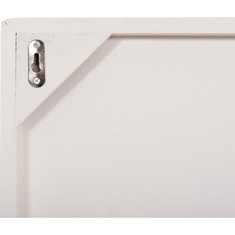 ΠΙΝΑΚΑΣ ΤΕΤΡΑΓΩΝΟΣ ΣΕΙΡΑ SANTORINI HM4517 MDF ΣΕ ΥΠΟΛΕΥΚΟ ΧΡΩΜΑ 80x4,5(πάχος)x80Υεκ.