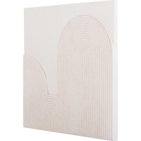 ΠΙΝΑΚΑΣ ΤΕΤΡΑΓΩΝΟΣ ΣΕΙΡΑ SANTORINI HM4517 MDF ΣΕ ΥΠΟΛΕΥΚΟ ΧΡΩΜΑ 80x4,5(πάχος)x80Υεκ.