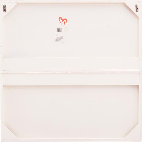 ΠΙΝΑΚΑΣ ΤΕΤΡΑΓΩΝΟΣ ΣΕΙΡΑ SANTORINI HM4516 MDF ΣΕ ΥΠΟΛΕΥΚΟ ΧΡΩΜΑ 80x4,5(πάχος)x80Υεκ.