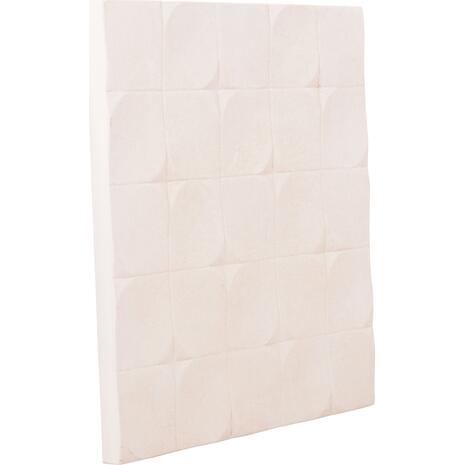 ΠΙΝΑΚΑΣ ΤΕΤΡΑΓΩΝΟΣ ΣΕΙΡΑ SANTORINI HM4516 MDF ΣΕ ΥΠΟΛΕΥΚΟ ΧΡΩΜΑ 80x4,5(πάχος)x80Υεκ.