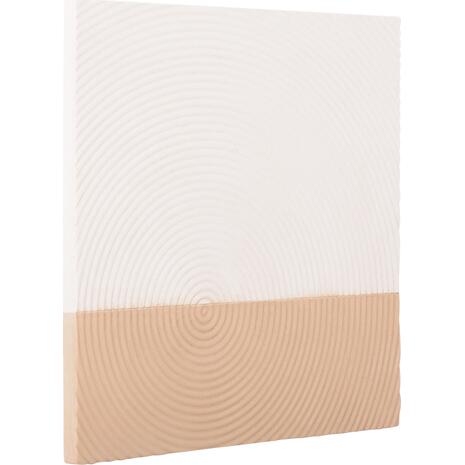 ΠΙΝΑΚΑΣ ΤΕΤΡΑΓΩΝΟΣ ΣΕΙΡΑ SANTORINI HM4519 MDF ΣΕ ΥΠΟΛΕΥΚΟ-ΚΑΦΕ ΧΡΩΜΑ 80x4(πάχος)x80Υεκ.