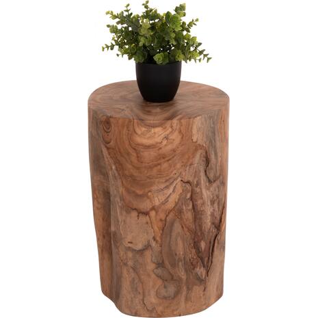 ΒΟΗΘΗΤΙΚΟ ΤΡΑΠΕΖΑΚΙ/ΣΚΑΜΠΟ TRONCO HM9374.21 ΞΥΛΟ TEAK--ΦΥΣΙΚΟ Φ30x45Υεκ.