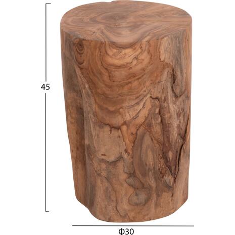 ΒΟΗΘΗΤΙΚΟ ΤΡΑΠΕΖΑΚΙ/ΣΚΑΜΠΟ TRONCO HM9374.21 ΞΥΛΟ TEAK--ΦΥΣΙΚΟ Φ30x45Υεκ.
