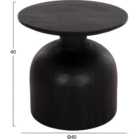 ΒΟΗΘΗΤΙΚΟ ΤΡΑΠΕΖΑΚΙ PUMBE-s HM9892.12 ΞΥΛΟ SUAR--ΜΑΥΡΟ Φ40x40Υεκ