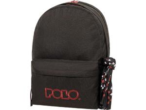 Τσάντα πλάτης 2+1 θέσεων Polo Original Double Scarf Black/bordeux-μαύρο/μπορντό