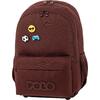Τσάντα πλάτης 2+1 θέσεων Polo pins Burgundy / Βουργουνδί