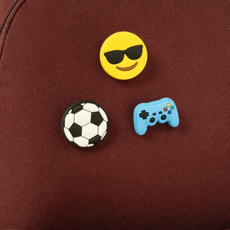 Τσάντα πλάτης 2+1 θέσεων Polo pins Burgundy / Βουργουνδί