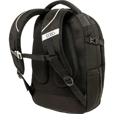 Τσάντα πλάτης 2 θέσεων Polo Cryptic Black/μαύρο