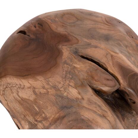 ΒΟΗΘΗΤΙΚΟ ΤΡΑΠΕΖΙ LOGGY HM18295 ΞΥΛΟ TEAK--ΦΥΣΙΚΟ 50x50x50Υεκ.