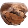 ΒΟΗΘΗΤΙΚΟ ΤΡΑΠΕΖΙ LOGGY HM18295 ΞΥΛΟ TEAK--ΦΥΣΙΚΟ 50x50x50Υεκ.