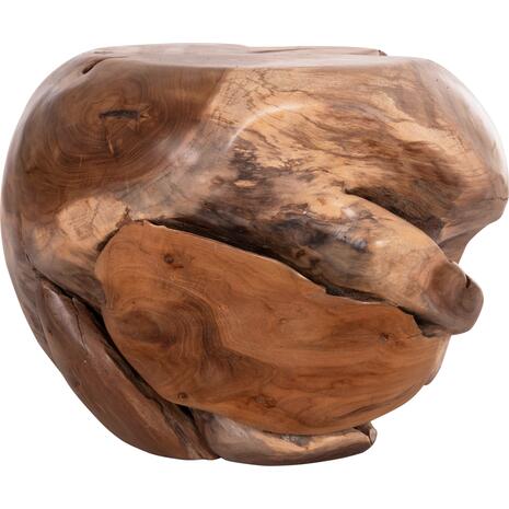 ΒΟΗΘΗΤΙΚΟ ΤΡΑΠΕΖΙ LOGGY HM18295 ΞΥΛΟ TEAK--ΦΥΣΙΚΟ 50x50x50Υεκ.