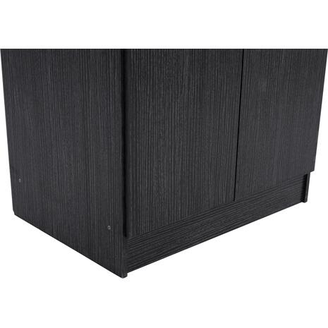 ΠΑΠΟΥΤΣΟΘΗΚΗ ΞΥΛΙΝΗ DAYANNA ΜΕ 6 ΡΑΦΙΑ 60X43X180.5εκ. ZEBRANO HM2379.01