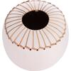 ΕΠΙΤΡΑΠΕΖΙΟ ΔΙΑΚΟΣΜΗΤΙΚΟ ΒΑΖΟ LENNOX HM4675.02L TΕΡΑΚΟΤΑ ΣΕ ΛΕΥΚΟ--Φ22x20Υεκ.