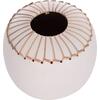 ΕΠΙΤΡΑΠΕΖΙΟ ΔΙΑΚΟΣΜΗΤΙΚΟ ΒΑΖΟ LENNOX HM4675.02L TΕΡΑΚΟΤΑ ΣΕ ΛΕΥΚΟ--Φ22x20Υεκ.