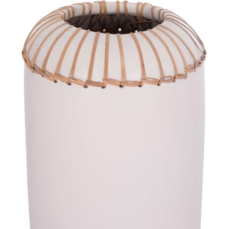 ΕΠΙΤΡΑΠΕΖΙΟ ΔΙΑΚΟΣΜΗΤΙΚΟ ΒΑΖΟ LENNOX HM4675.02S TΕΡΑΚΟΤΑ ΣΕ ΛΕΥΚΟ--Φ18x33Υεκ.