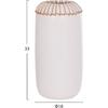 ΕΠΙΤΡΑΠΕΖΙΟ ΔΙΑΚΟΣΜΗΤΙΚΟ ΒΑΖΟ LENNOX HM4675.02S TΕΡΑΚΟΤΑ ΣΕ ΛΕΥΚΟ--Φ18x33Υεκ.