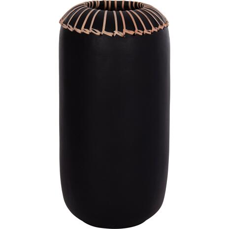 ΕΠΙΤΡΑΠΕΖΙΟ ΔΙΑΚΟΣΜΗΤΙΚΟ ΒΑΖΟ LENNOX HM4675.01S TΕΡΑΚΟΤΑ ΣΕ ΜΑΥΡΟ--Φ18x33Υεκ.