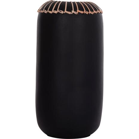ΕΠΙΤΡΑΠΕΖΙΟ ΔΙΑΚΟΣΜΗΤΙΚΟ ΒΑΖΟ LENNOX HM4675.01S TΕΡΑΚΟΤΑ ΣΕ ΜΑΥΡΟ--Φ18x33Υεκ.