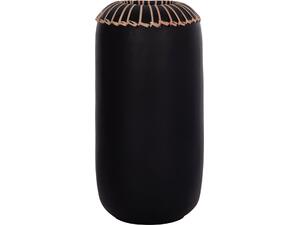 ΕΠΙΤΡΑΠΕΖΙΟ ΔΙΑΚΟΣΜΗΤΙΚΟ ΒΑΖΟ LENNOX HM4675.01S TΕΡΑΚΟΤΑ ΣΕ ΜΑΥΡΟ--Φ18x33Υεκ.