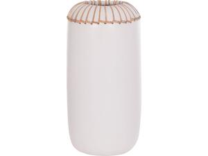 ΕΠΙΤΡΑΠΕΖΙΟ ΔΙΑΚΟΣΜΗΤΙΚΟ ΒΑΖΟ LENNOX HM4675.02S TΕΡΑΚΟΤΑ ΣΕ ΛΕΥΚΟ--Φ18x33Υεκ.