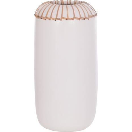 ΕΠΙΤΡΑΠΕΖΙΟ ΔΙΑΚΟΣΜΗΤΙΚΟ ΒΑΖΟ LENNOX HM4675.02S TΕΡΑΚΟΤΑ ΣΕ ΛΕΥΚΟ--Φ18x33Υεκ.