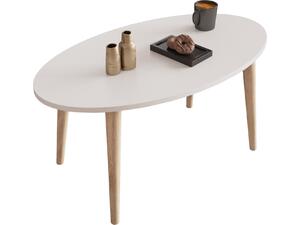 ΣΕΤ ΤΡΑΠΕΖΙ ΣΑΛΟΝΙΟΥ & 3 ΒΟΗΘ.ΤΡΑΠΕΖΑΚΙΑ VITAL HM18180.01 ΜΕΛΑΜΙΝΗ ΛΕΥΚΗ-ΞΥΛΟ SONAMA
