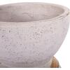 ΔΙΑΚΟΣΜΗΤΙΚΟ ΒΑΖΟ ΔΑΠΕΔΟΥ MAYNARD HM4672.02L FIBER CEMENT ΛΕΥΚΟ--RATTAN Φ32x62.5Υεκ.
