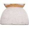 ΔΙΑΚΟΣΜΗΤΙΚΟ ΒΑΖΟ ΔΑΠΕΔΟΥ MAYNARD HM4672.02L FIBER CEMENT ΛΕΥΚΟ--RATTAN Φ32x62.5Υεκ.