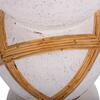 ΔΙΑΚΟΣΜΗΤΙΚΟ ΒΑΖΟ ΔΑΠΕΔΟΥ MAYNARD HM4672.02L FIBER CEMENT ΛΕΥΚΟ--RATTAN Φ32x62.5Υεκ.