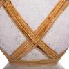 ΔΙΑΚΟΣΜΗΤΙΚΟ ΒΑΖΟ ΔΑΠΕΔΟΥ MAYNARD HM4672.02L FIBER CEMENT ΛΕΥΚΟ--RATTAN Φ32x62.5Υεκ.