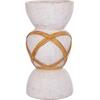 ΔΙΑΚΟΣΜΗΤΙΚΟ ΒΑΖΟ ΔΑΠΕΔΟΥ MAYNARD HM4672.02L FIBER CEMENT ΛΕΥΚΟ--RATTAN Φ32x62.5Υεκ.