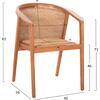 ΠΟΛΥΘΡΟΝΑ ΤΡΑΠΕΖΑΡΙΑΣ RENLY HM18239 ΞΥΛΟ ΤΕΑΚ ΦΥΣΙΚΟ-ΣΧΟΙΝΙ VIRO 60x59x82Υεκ.