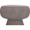 ΣΚΑΜΠΟ ΣΤΡΟΓΓΥΛΟ INTERON HM18171.03 FIBER CEMENT ΣΕ ΓΚΡΙ--Φ34x39Υεκ.
