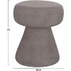 ΣΚΑΜΠΟ ΣΤΡΟΓΓΥΛΟ INTERON HM18171.03 FIBER CEMENT ΣΕ ΓΚΡΙ--Φ34x39Υεκ.