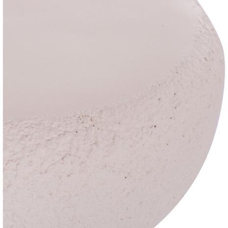 ΣΚΑΜΠΟ ΣΤΡΟΓΓΥΛΟ INTERON HM18171.02 FIBER CEMENT ΣΕ ΛΕΥΚΟ--Φ34x39Υεκ.