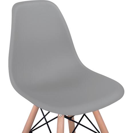 ΣΚΑΜΠΟ ΜΠΑΡ RENATA HM0173.10 ΓΚΡΙ 58x56x107Υ εκ. (σετ 4 τεμαχίων)