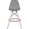 ΣΚΑΜΠΟ ΜΠΑΡ RENATA HM0173.10 ΓΚΡΙ 58x56x107Υ εκ. (σετ 4 τεμαχίων)