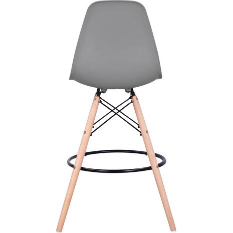 ΣΚΑΜΠΟ ΜΠΑΡ RENATA HM0173.10 ΓΚΡΙ 58x56x107Υ εκ. (σετ 4 τεμαχίων)