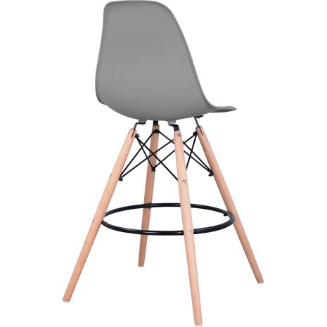 ΣΚΑΜΠΟ ΜΠΑΡ RENATA HM0173.10 ΓΚΡΙ 58x56x107Υ εκ. (σετ 4 τεμαχίων)