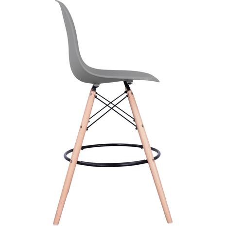 ΣΚΑΜΠΟ ΜΠΑΡ RENATA HM0173.10 ΓΚΡΙ 58x56x107Υ εκ. (σετ 4 τεμαχίων)