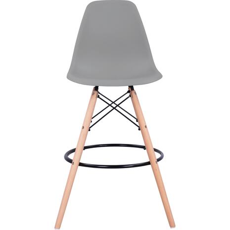 ΣΚΑΜΠΟ ΜΠΑΡ RENATA HM0173.10 ΓΚΡΙ 58x56x107Υ εκ. (σετ 4 τεμαχίων)