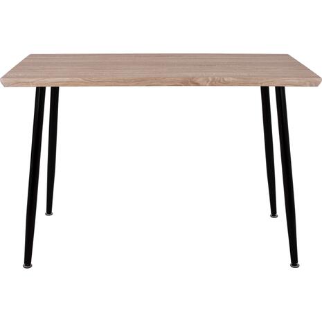 ΤΡΑΠΕΖΙ ΤΡΑΠΕΖΑΡΙΑΣ PALOMA HM8334.01, 120X70Χ76,5 SONΟMA, ΜΑΥΡΑ ΠΟΔΙΑ