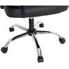 ΚΑΡΕΚΛΑ ΓΡΑΦΕΙΟΥ OCTAVIUS HM1202 ΜΑΥΡΟ PVC & NYLON-ΜΕΤΑΛ.ΧΡΩΜΙΟ ΒΑΣΗ 63x73x129Υεκ