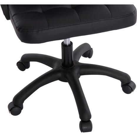 ΚΑΡΕΚΛΑ ΓΡΑΦΕΙΟΥ PORTIMA HM1197.01 ΜΑΥΡΟ PVC-NYLON ΣΚΕΛΕΤΟΣ & ΒΑΣΗ 69x57x97Υεκ.