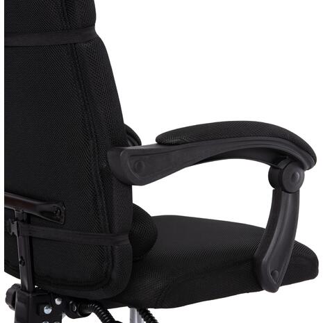 ΚΑΡΕΚΛΑ ΓΡΑΦΕΙΟΥ CRONER HM1196.01 ΜΑΥΡΟ MESH-ΜΕΤΑΛ.ΒΑΣΗ-NYLON ΣΚΕΛΕΤΟΣ 58x99x120Υεκ.