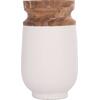 ΔΙΑΚΟΣΜΗΤΙΚΟ ΒΑΖΟ ΔΑΠΕΔΟΥ LINTER HM4662.02S FIBER CEMENT ΛΕΥΚΟ--ΞΥΛΟ ΤΕΑΚ Φ34x60Υεκ.